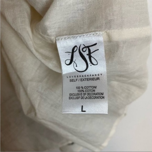 LoveShackFancy | Polly Embroidered Cotton Dress Size L - Picture 10 of 12